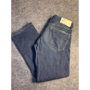 Loomstate Straight Jeans Mens 36 Blue Denim Organic Cotton‎ Mid Rise Button Fly